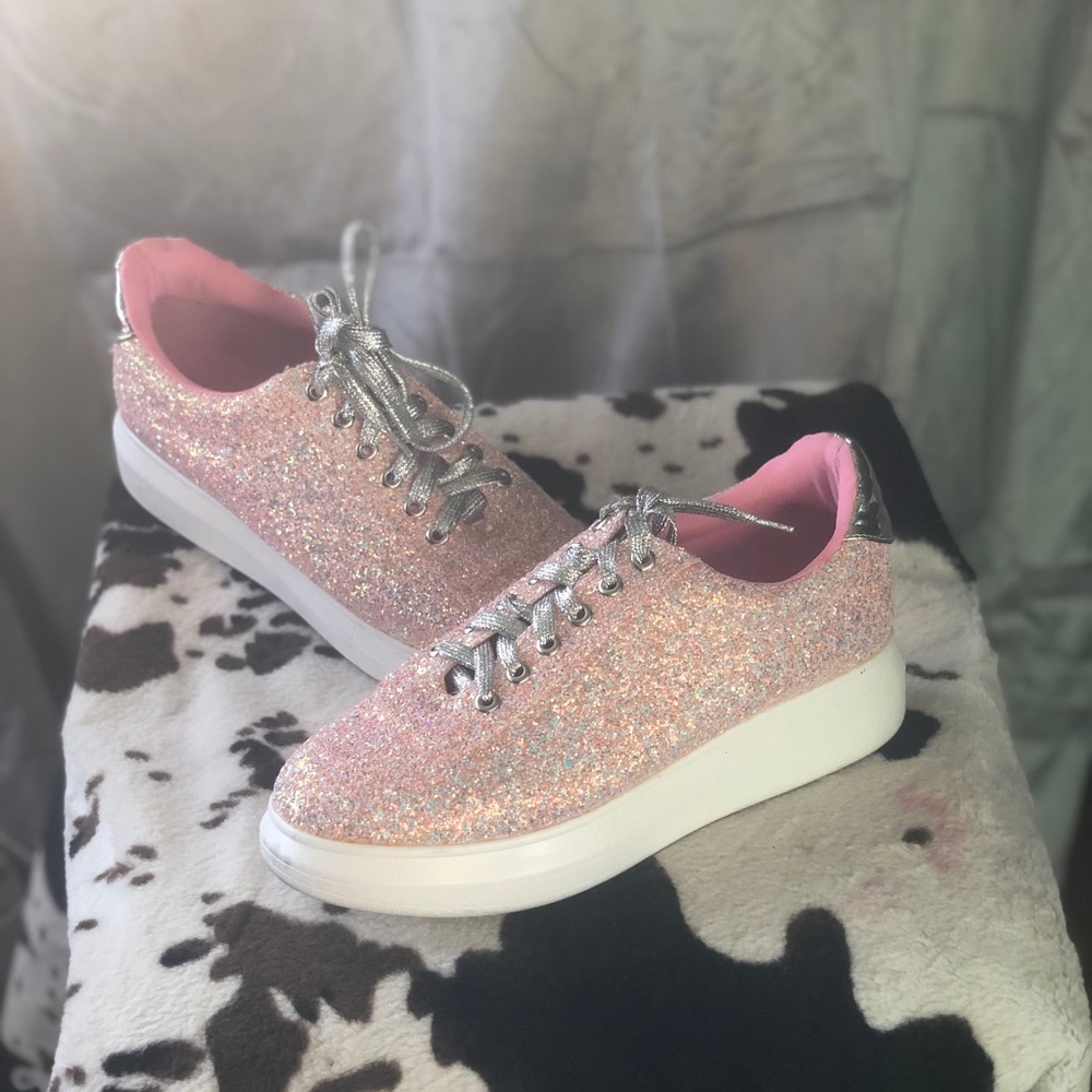 Glitter Platform Sneaker